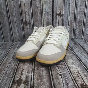 Nike Men's Dunk Low Grey Light Khaki Retro Sneakers HV4301-030 Size 12